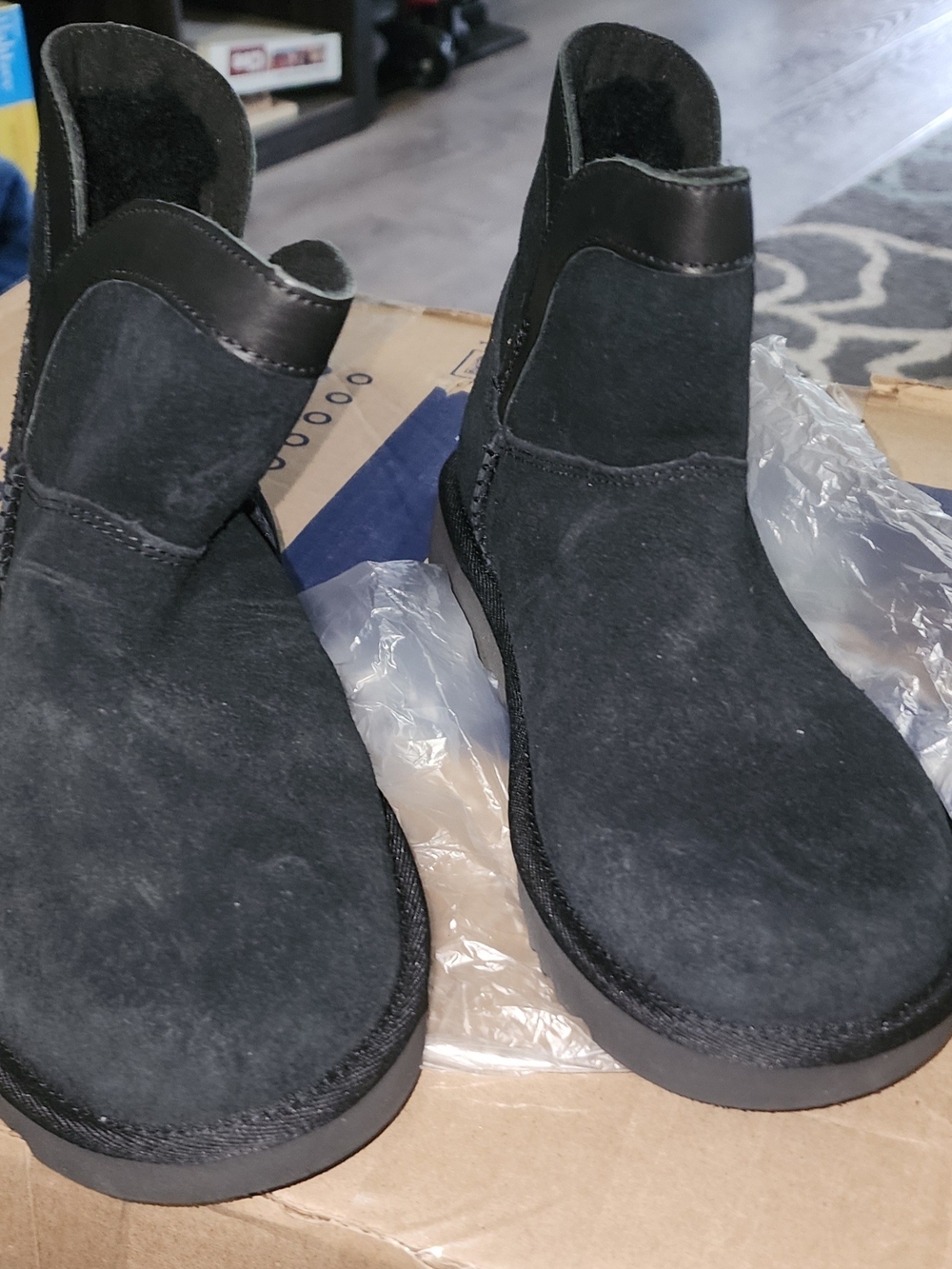 UGG Black Suede Women’s Ankle Booties Sz 5 New W/O Tags